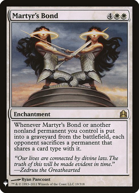 Martyr's Bond highlighted card art