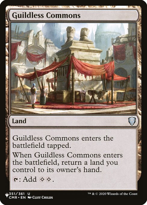 Guildless Commons highlighted card art
