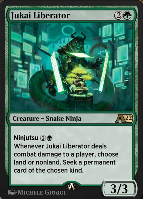 Jukai Liberator highlighted card art