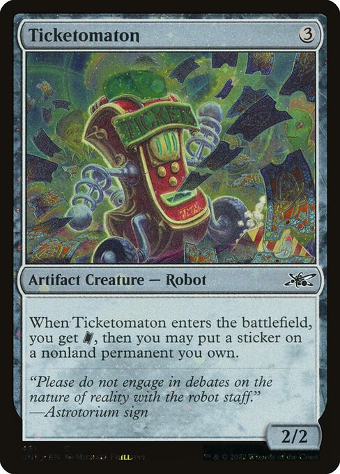 Ticketomaton highlighted card art