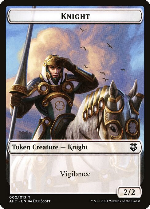 Knight from Forgotten Realms Commander Tokens