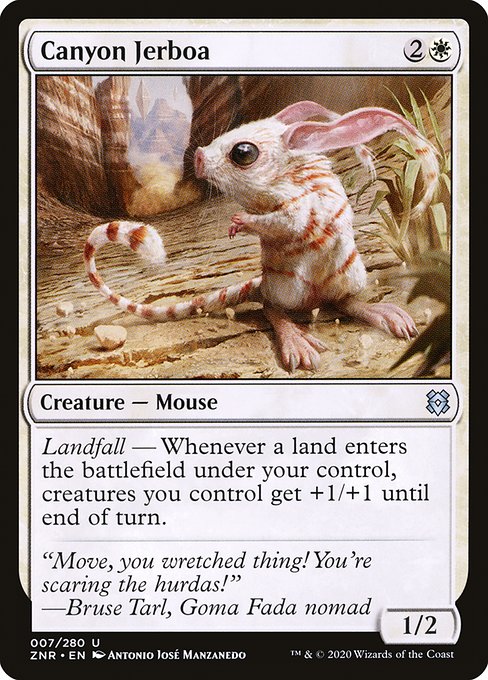 Canyon Jerboa from Zendikar Rising