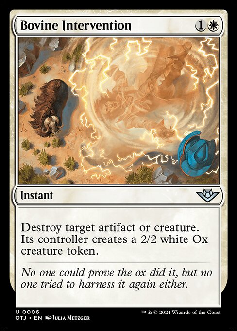 Bovine Intervention highlighted card art