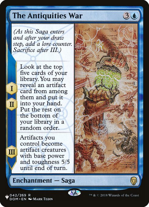 The Antiquities War highlighted card art