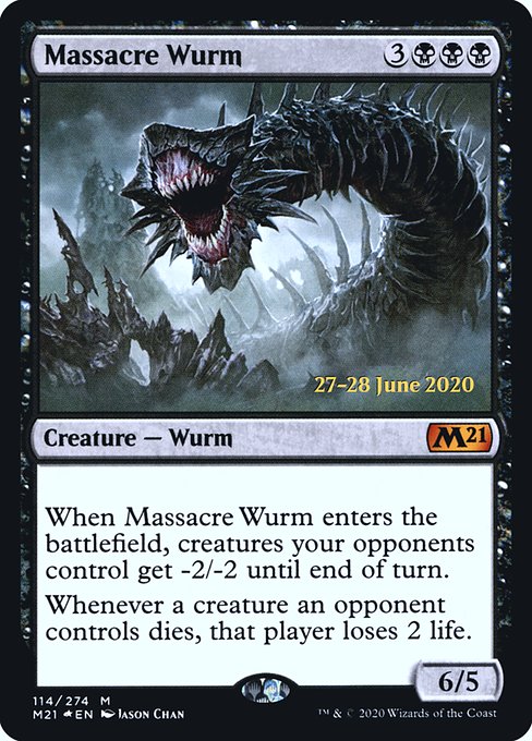 Massacre Wurm from Core Set 2021 Promos