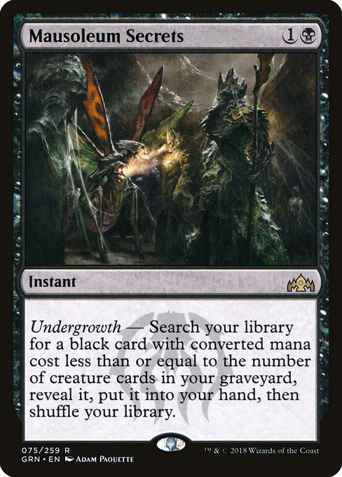 Mausoleum Secrets highlighted card art