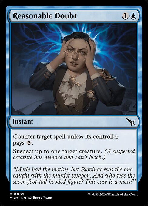 Reasonable Doubt highlighted card art