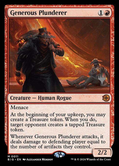Generous Plunderer from The Big Score Promos