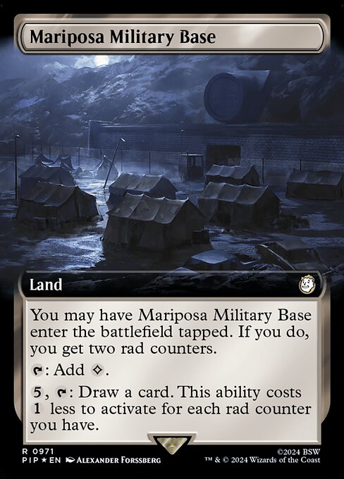 Mariposa Military Base highlighted card art
