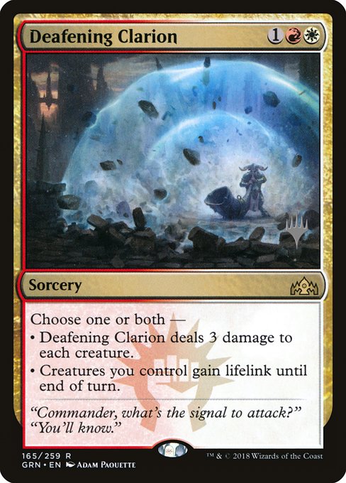 Deafening Clarion from Guilds of Ravnica Promos