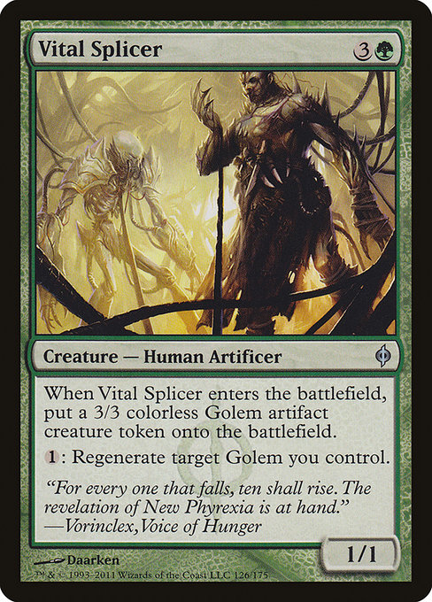 Vital Splicer from New Phyrexia