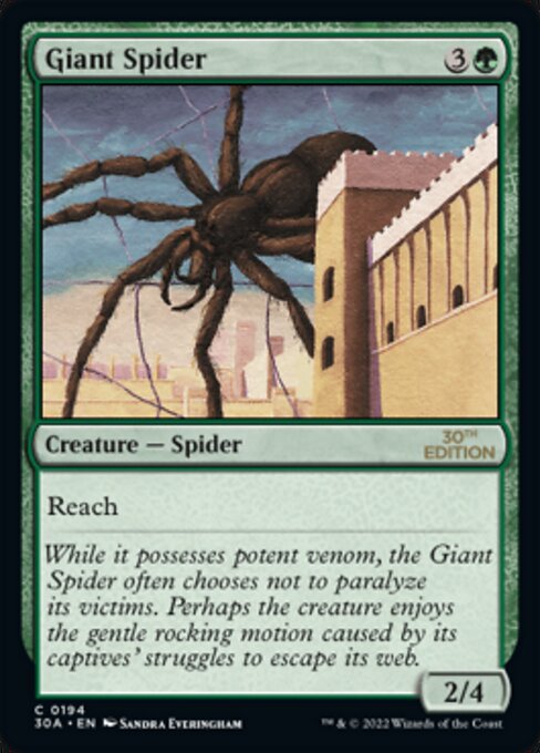 Giant Spider from 30th Anniversary Edition