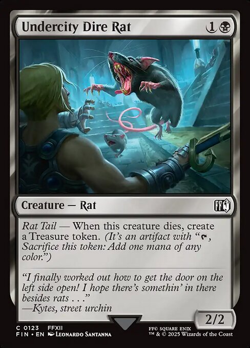 Undercity Dire Rat highlighted card art