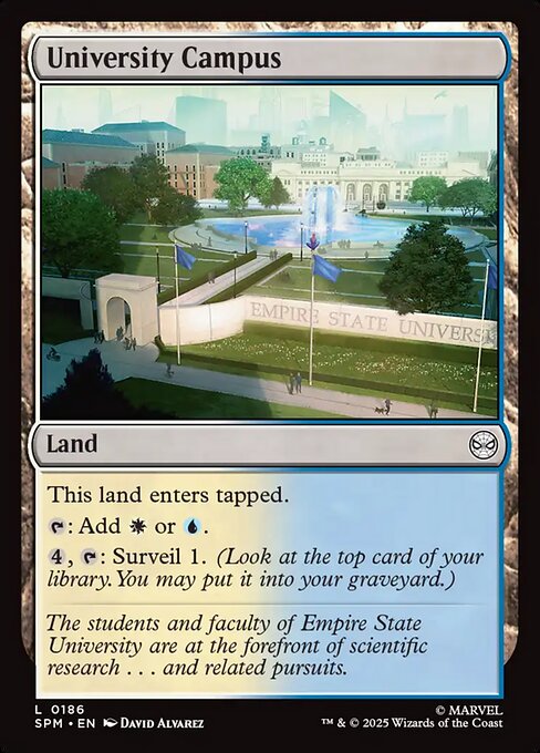 University Campus highlighted card art
