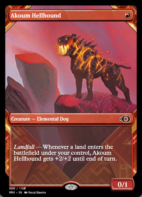 Akoum Hellhound highlighted card art