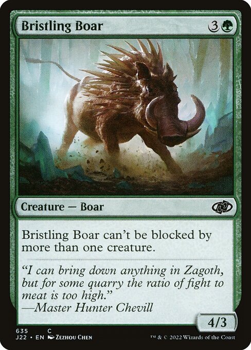 Bristling Boar highlighted card art