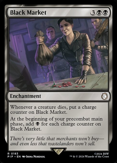 Black Market highlighted card art