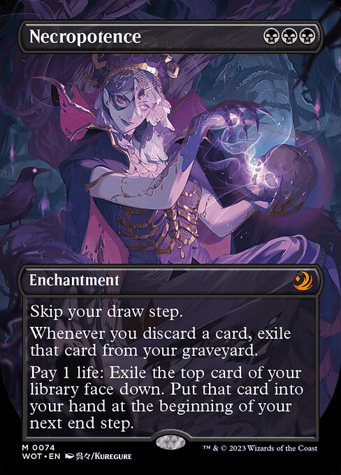Necropotence highlighted card art