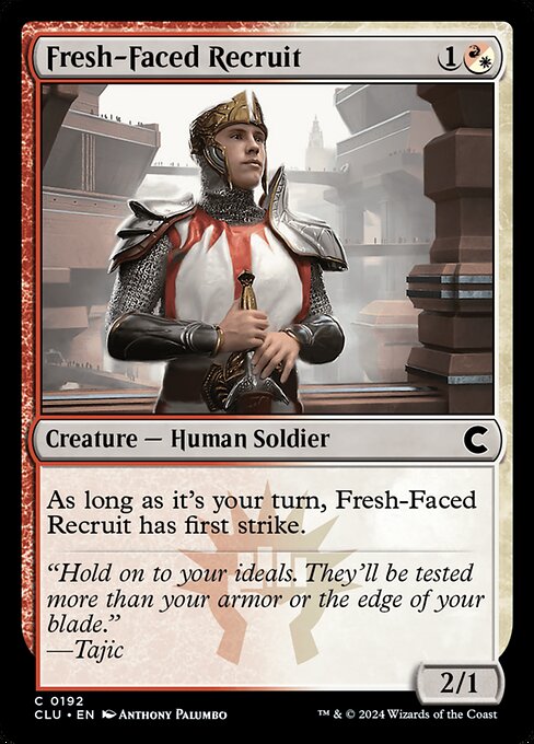 Fresh-Faced Recruit highlighted card art