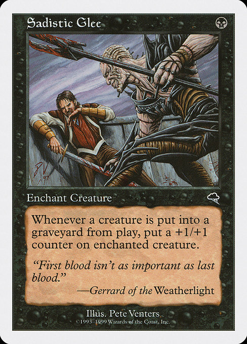 Sadistic Glee highlighted card art