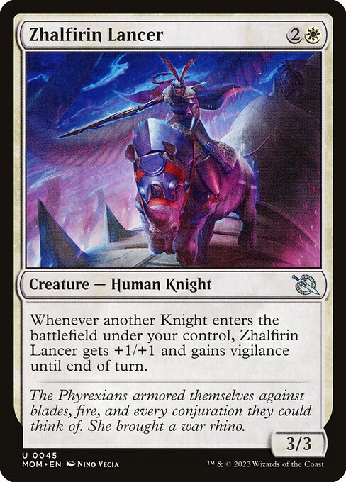 Zhalfirin Lancer highlighted card art