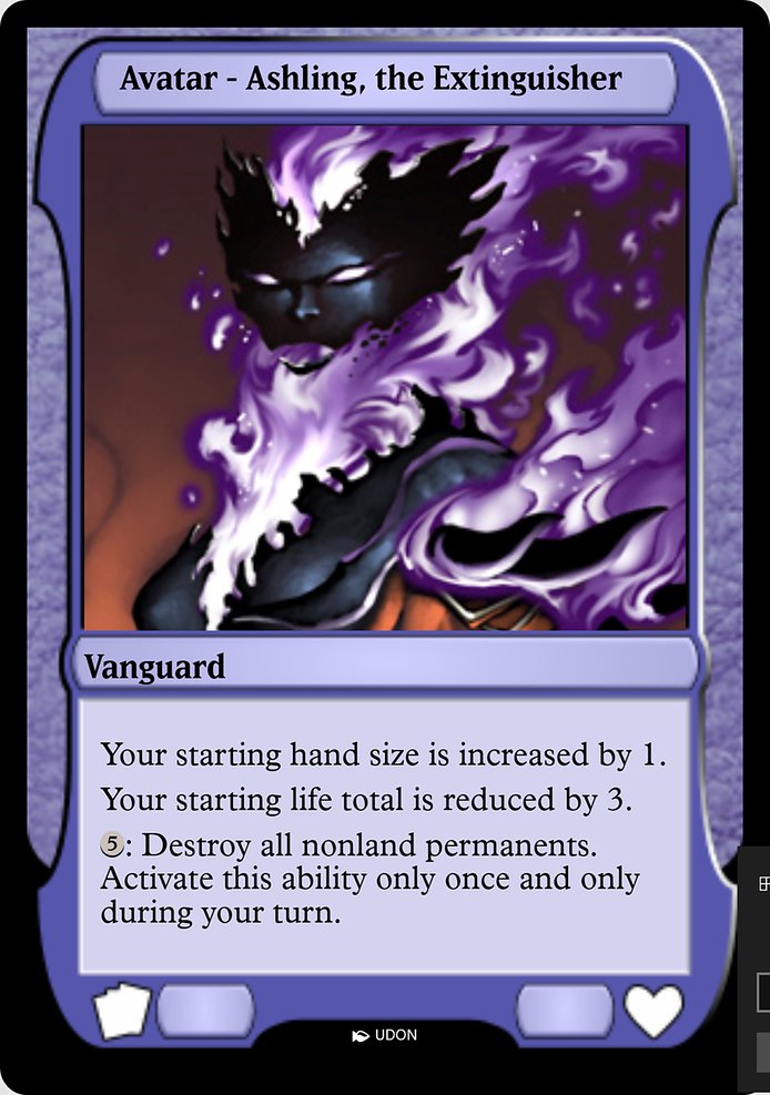 Ashling, the Extinguisher Avatar highlighted card art