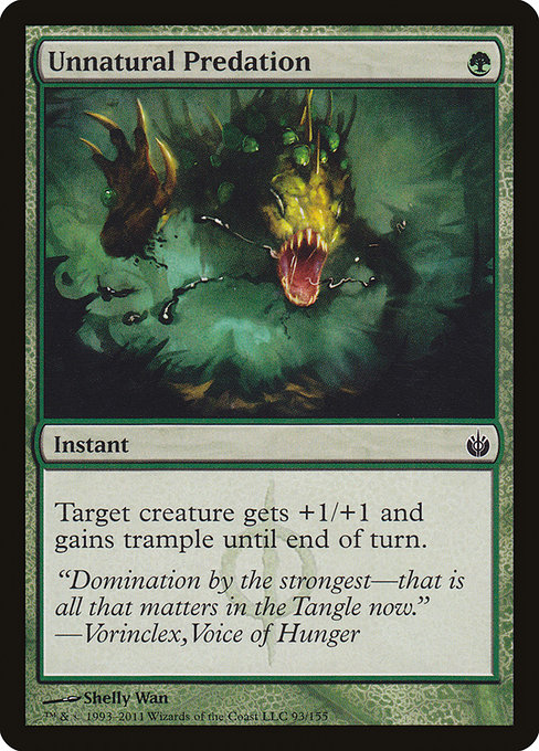 Unnatural Predation highlighted card art