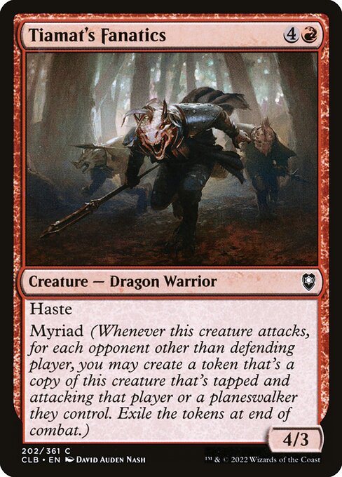 Tiamat's Fanatics highlighted card art