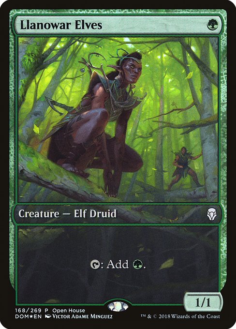Llanowar Elves from Dominaria Promos