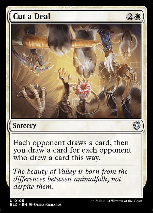 Cut a Deal from Bloomburrow Commander