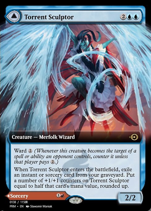 Torrent Sculptor // Flamethrower Sonata highlighted card art