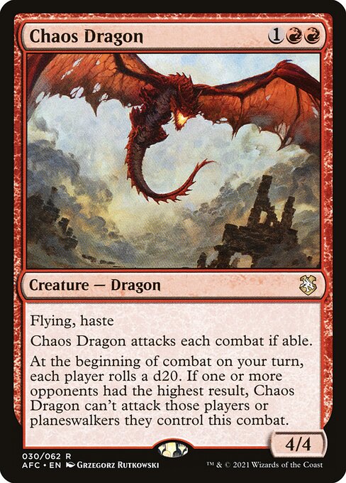 Chaos Dragon from Forgotten Realms Commander