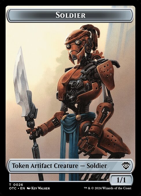 Soldier from Outlaws of Thunder Junction Commander Tokens