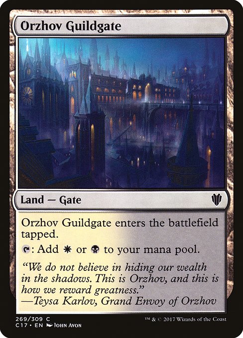 Orzhov Guildgate from Commander 2017