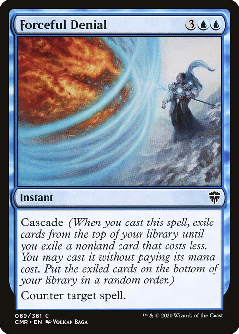 Forceful Denial highlighted card art