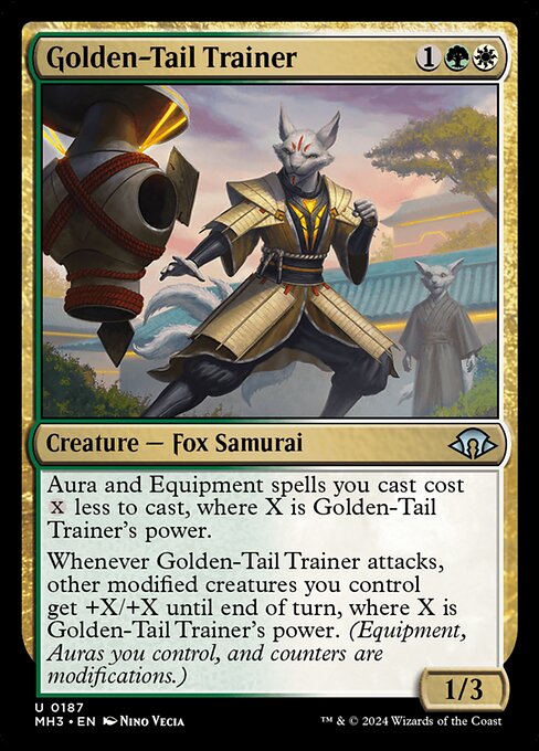 Golden-Tail Trainer highlighted card art