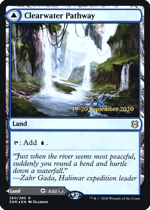 Clearwater Pathway // Murkwater Pathway from Zendikar Rising Promos