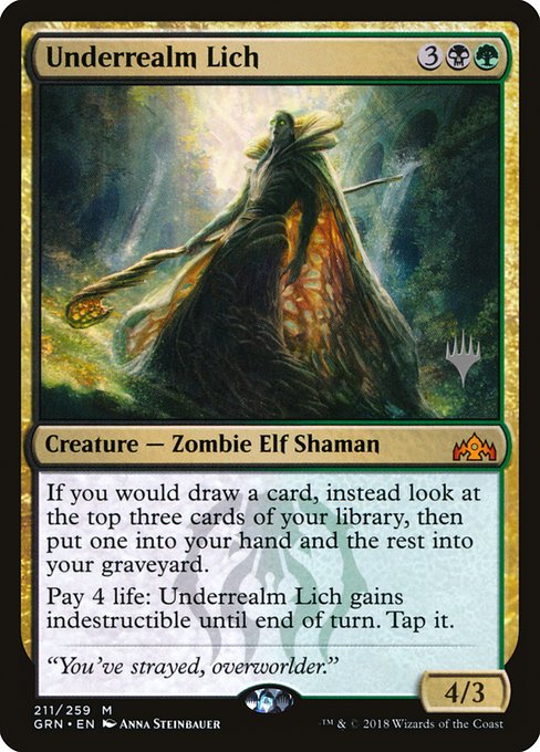 Underrealm Lich from Guilds of Ravnica Promos