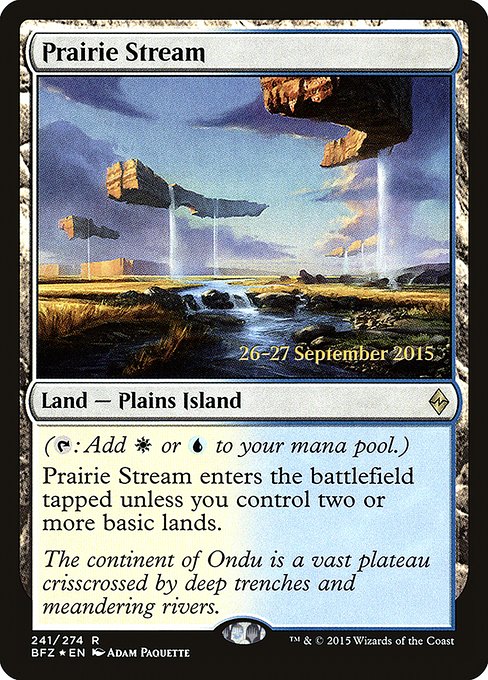 Prairie Stream from Battle for Zendikar Promos