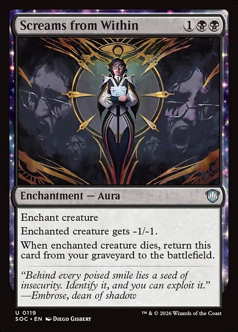 Screams from Within from Secrets of Strixhaven Commander