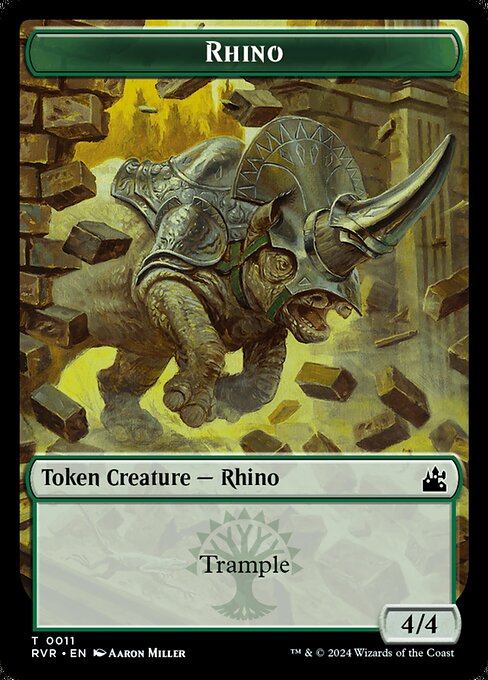 Rhino highlighted card art
