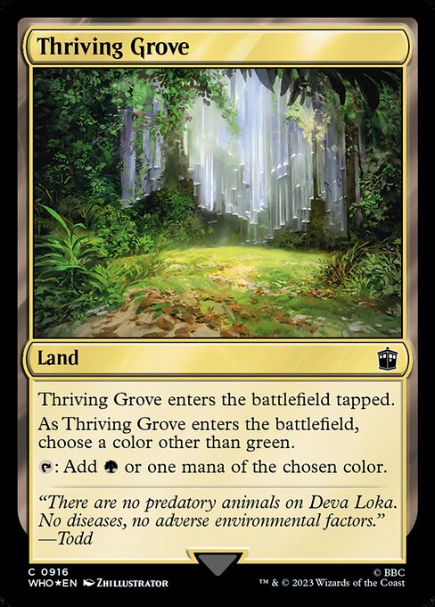 Thriving Grove from Doctor Who