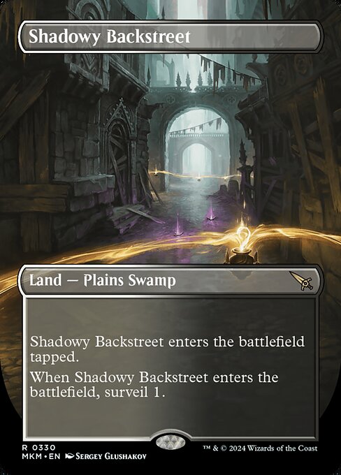 Shadowy Backstreet highlighted card art