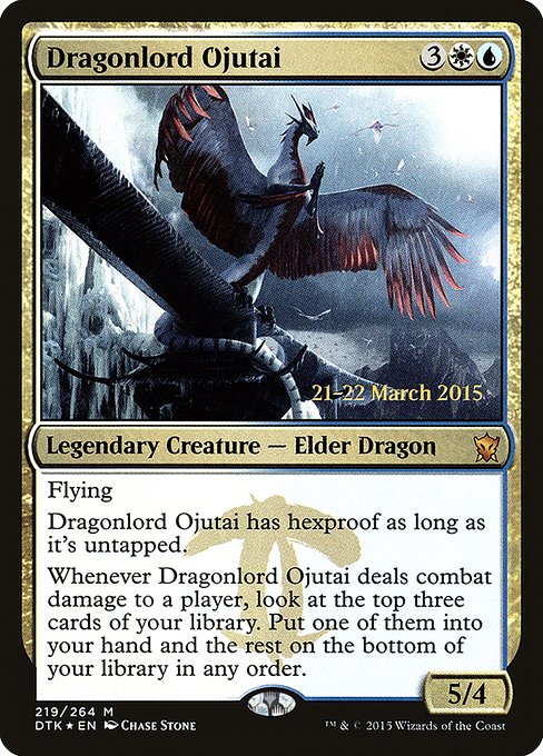 Dragonlord Ojutai from Dragons of Tarkir Promos