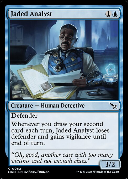 Jaded Analyst highlighted card art