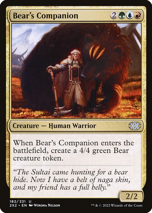 Bear's Companion highlighted card art