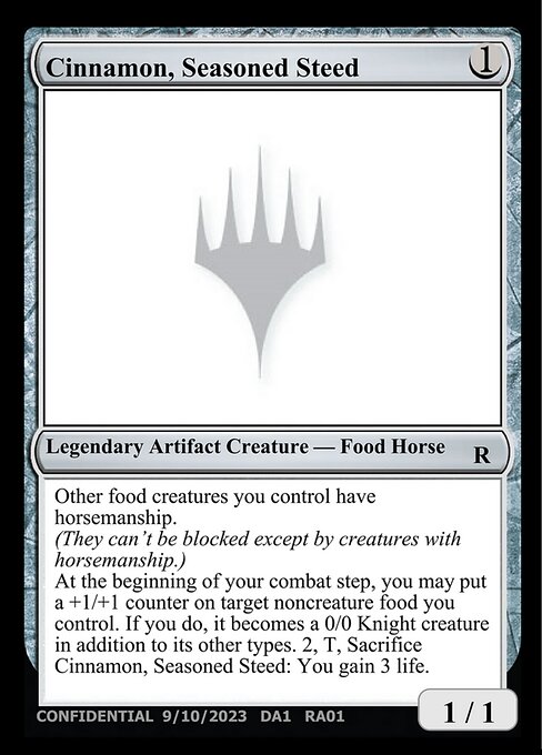 Cinnamon, Seasoned Steed highlighted card art