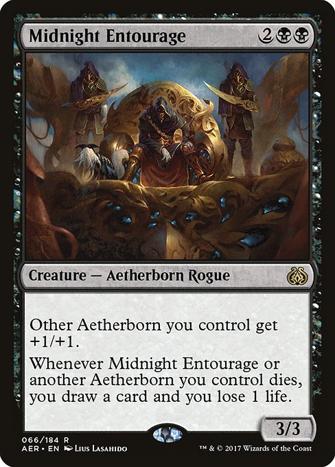 Midnight Entourage highlighted card art