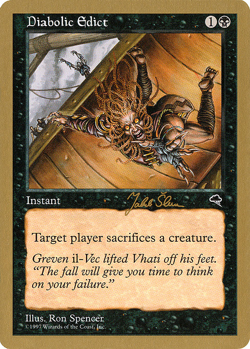 Diabolic Edict from World Championship Decks 1999