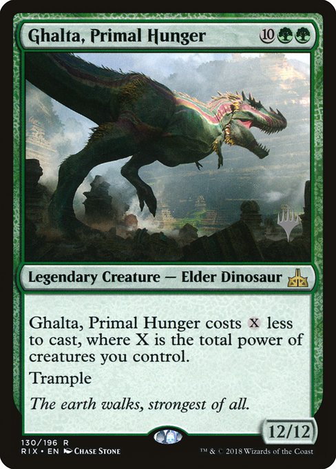 Ghalta, Primal Hunger from Rivals of Ixalan Promos